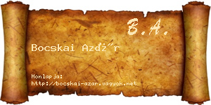 Bocskai Azár névjegykártya
